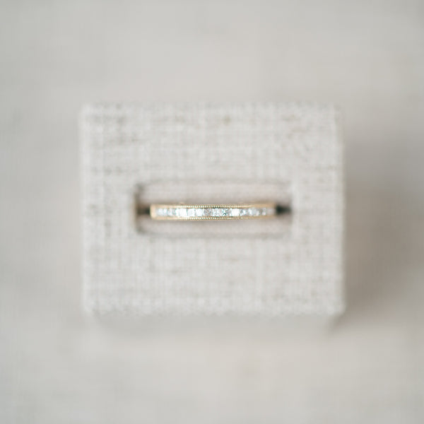 Yellow Gold Diamond Pave Band