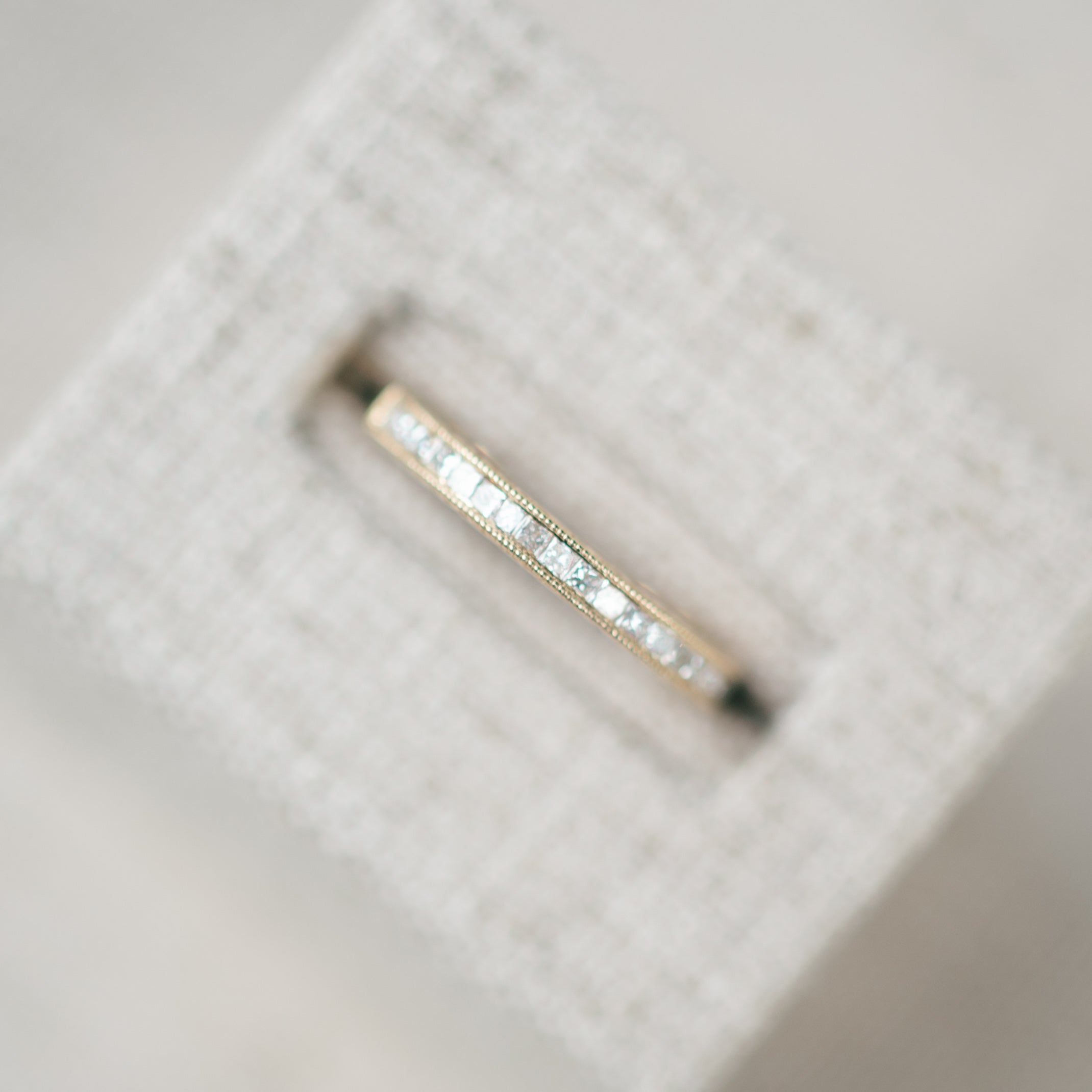 Yellow Gold Diamond Pave Band