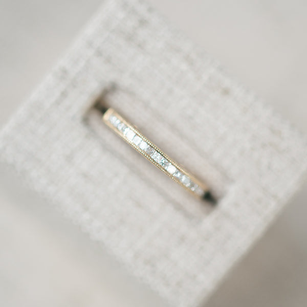 Yellow Gold Diamond Pave Band