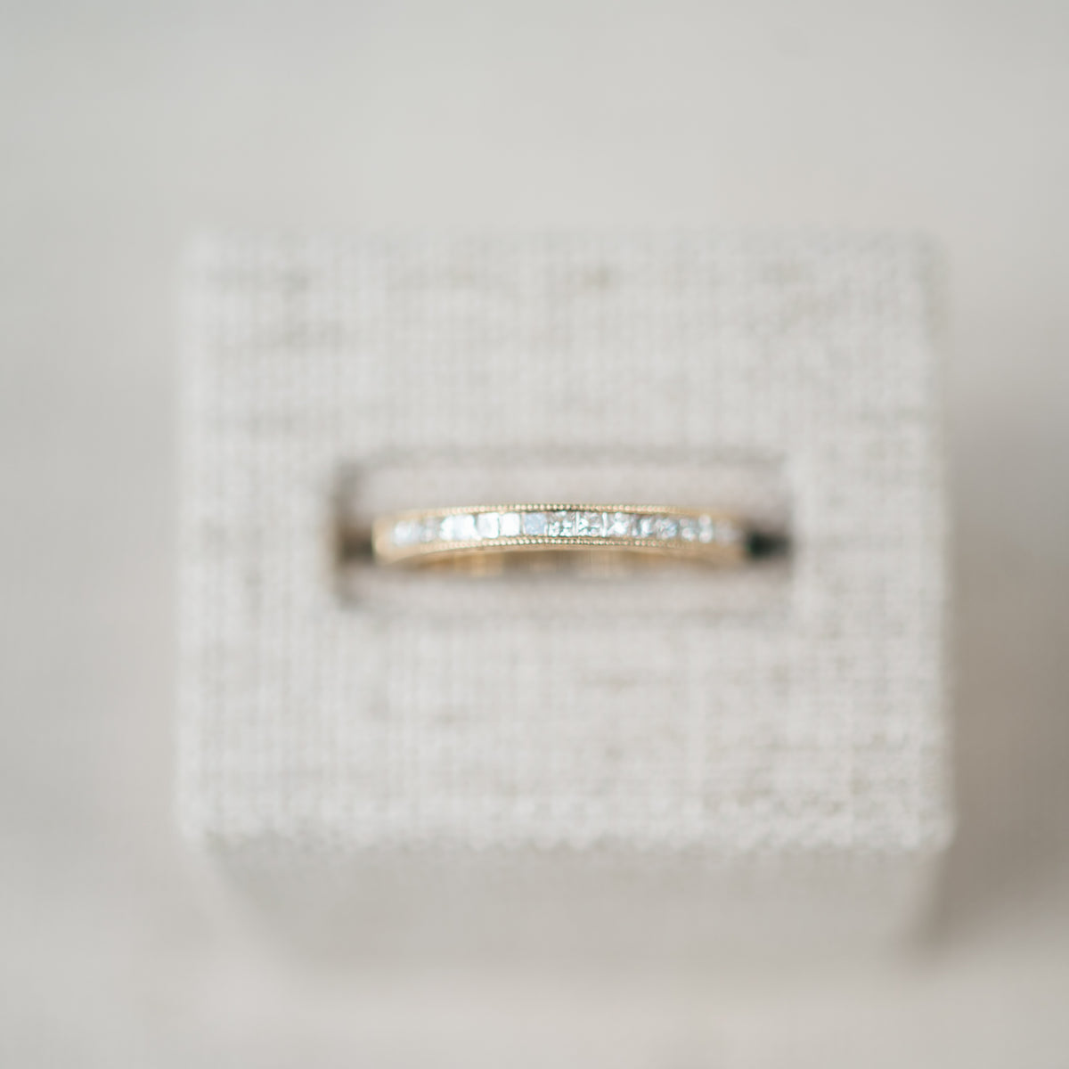 Yellow Gold Diamond Pave Band