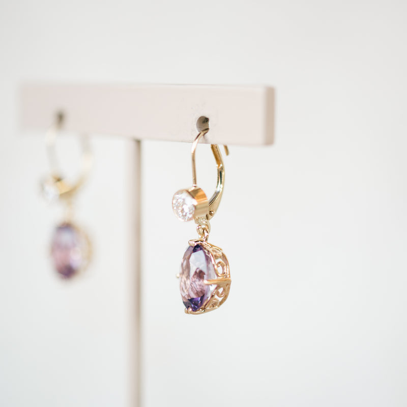 Amethyst Dangle Earrings