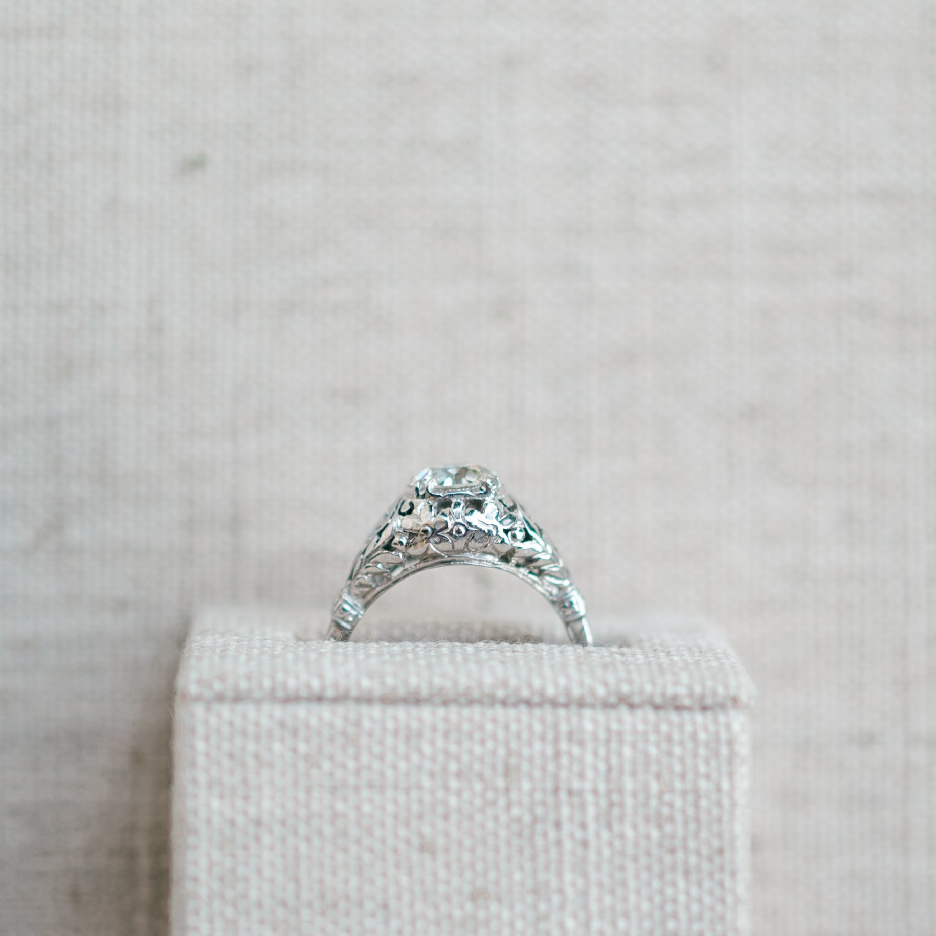 Art Deco Old European Diamond Ring
