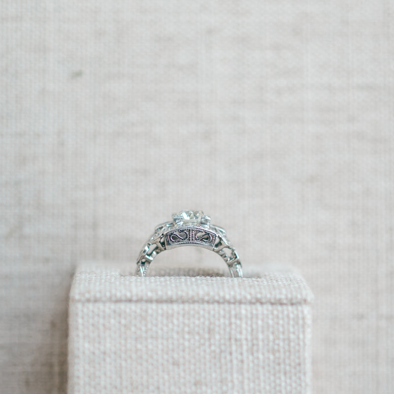 Art Deco Diamond and Sapphire Baguette Ring
