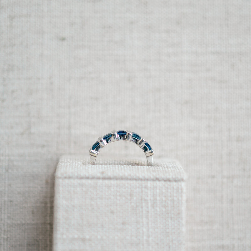 Spectacular Sapphire and Diamond Band