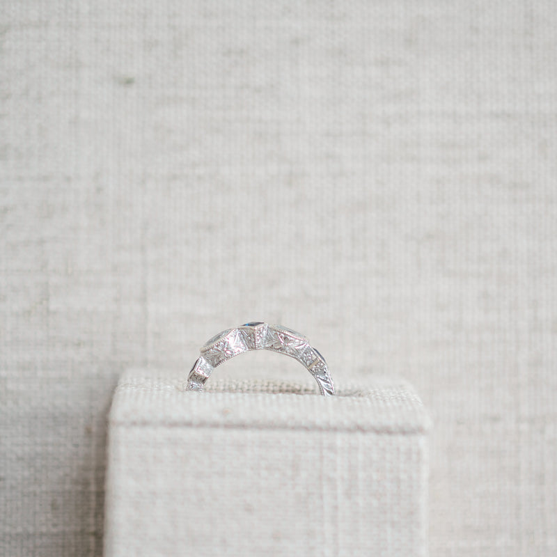 Diamond Marquee and Sapphire Band
