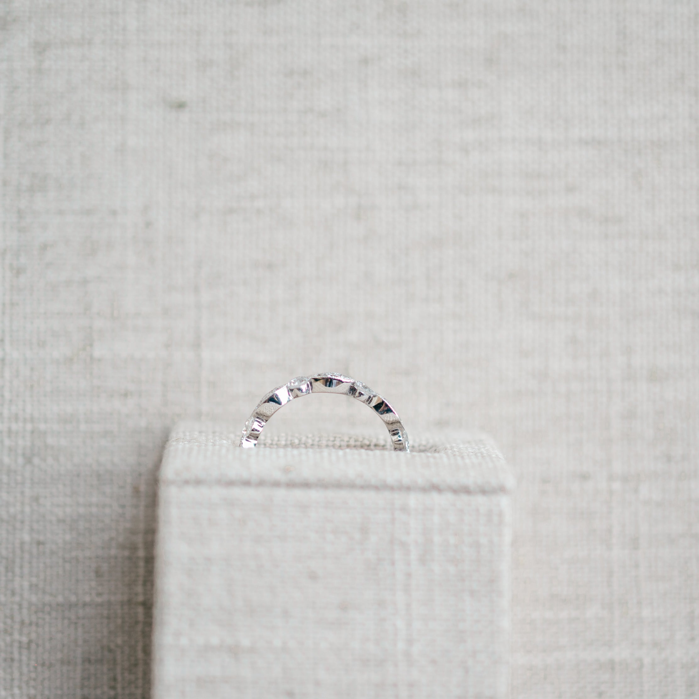 Marquise Sapphire and Diamond Band