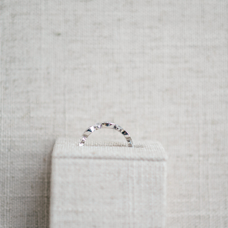 Marquise Sapphire and Diamond Band