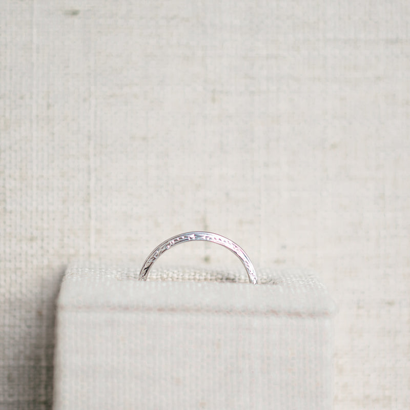 Blue Enamel Eternity Bands