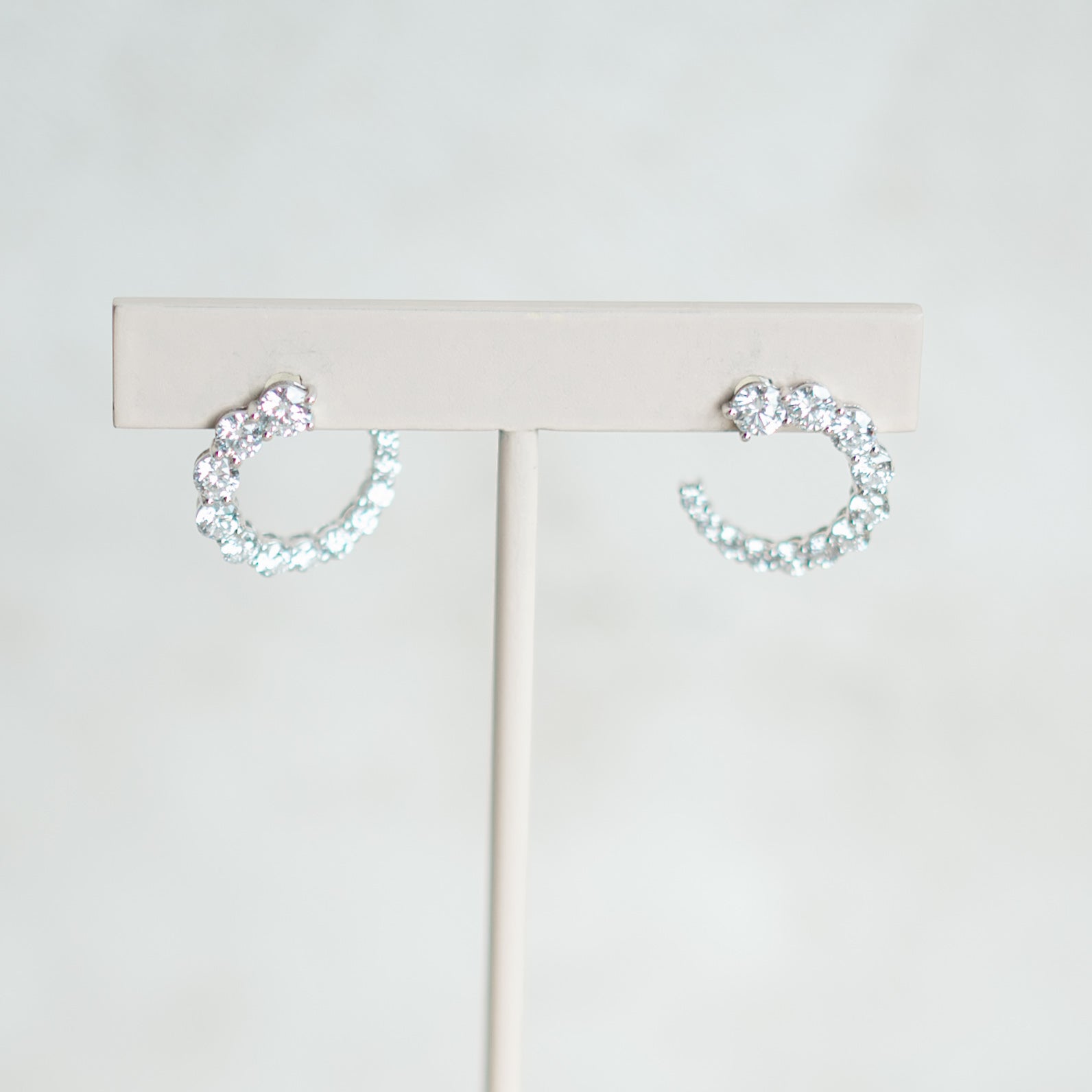 Diamond Swirl Earrings