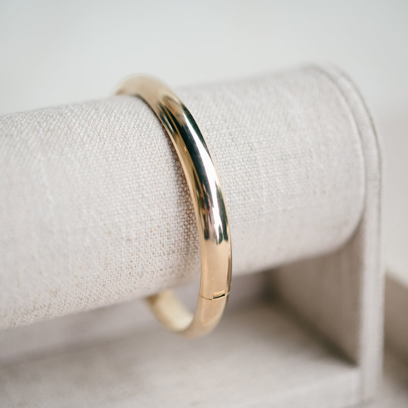High Polished Adult Bangle
