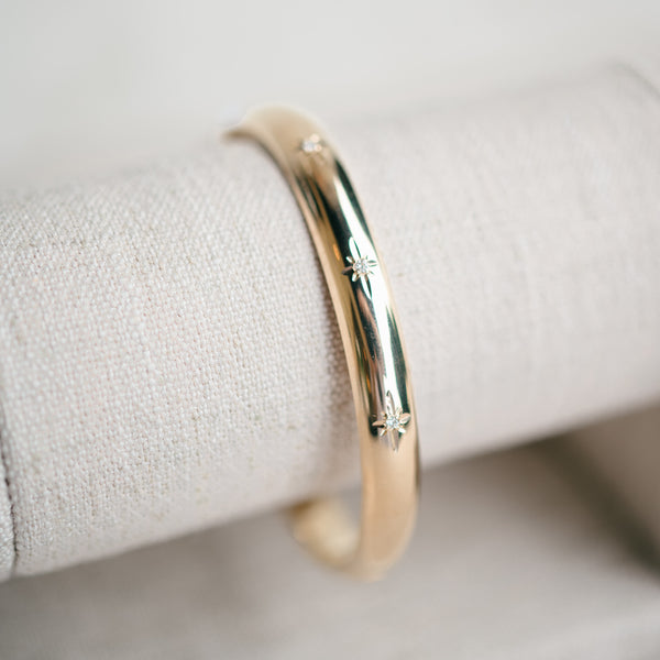 Diamond Starburst Bangle