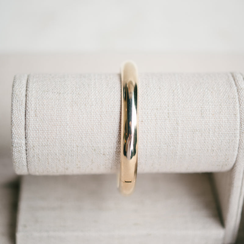 High Polished Adult Bangle