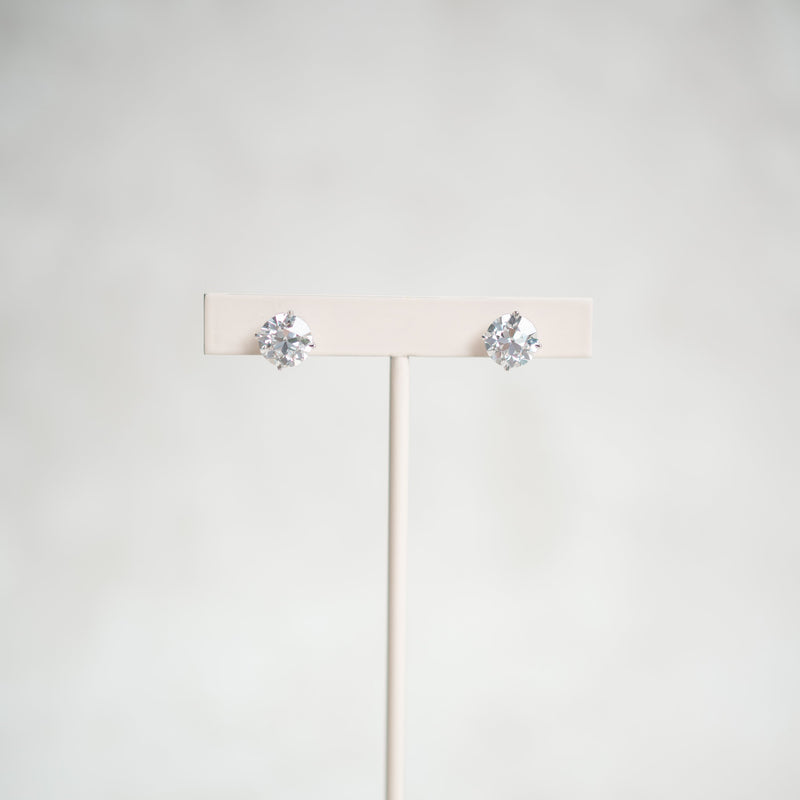 Lab grown old european cut diamond studs