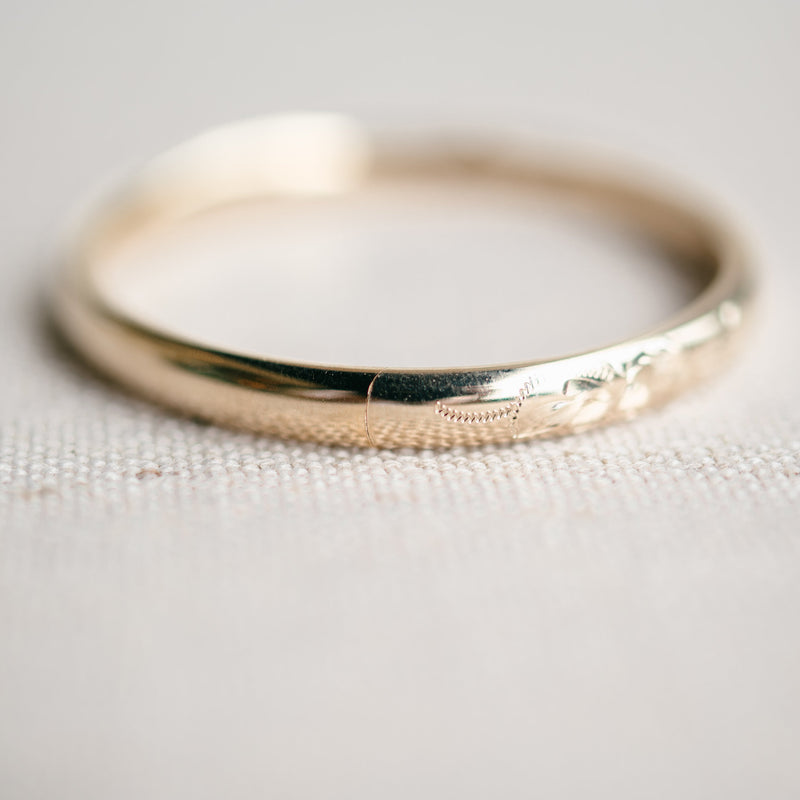 Hand Engraved Baby Bangle