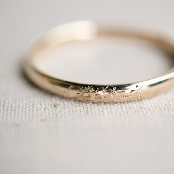 Hand Engraved Baby Bangle