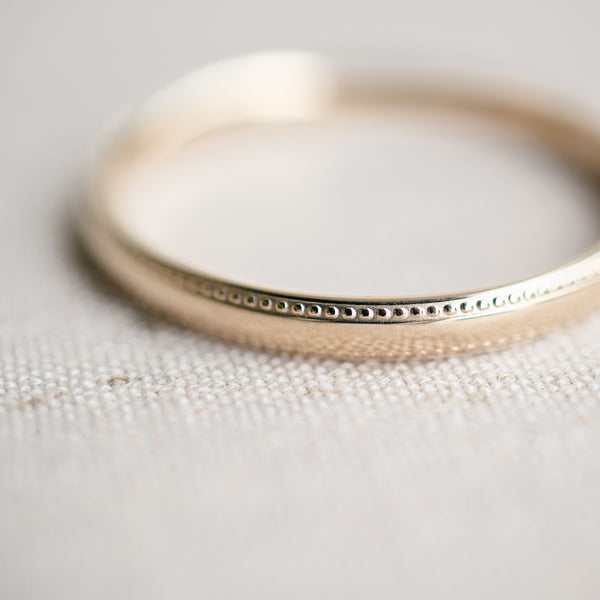 Beaded Edge Baby Bangle
