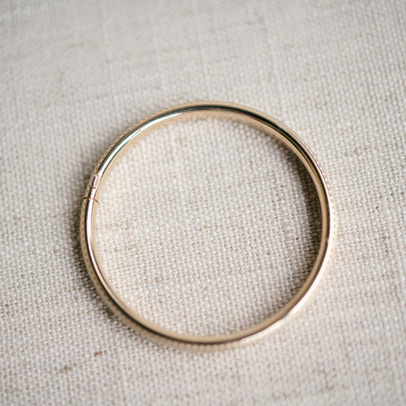 Beaded Edge Baby Bangle