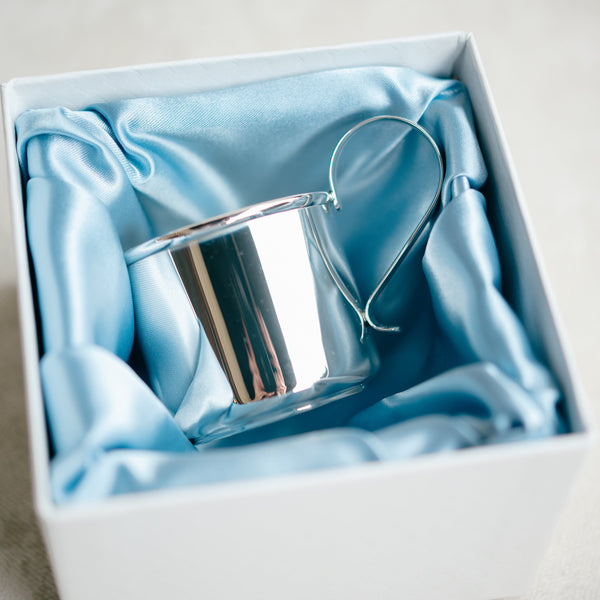 Sterling Silver Traditional Baby Cup-medium (boy)