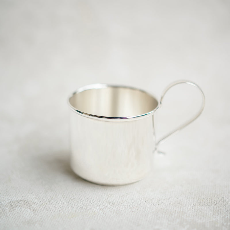Sterling Silver Traditional Baby Cup-medium (boy)