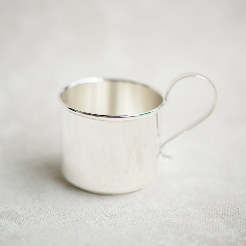 Sterling Silver Traditional Baby Cup-medium (boy)