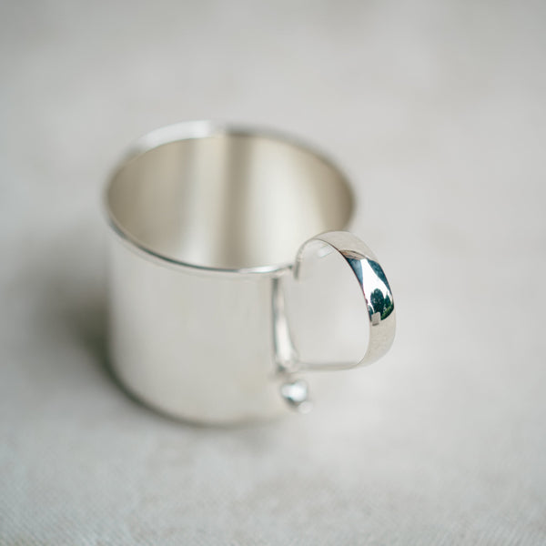 Sterling Silver Traditional Baby Cup-medium (boy)