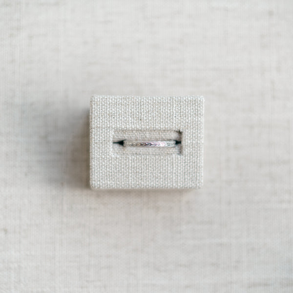 Platinum Engraved Wedding Band