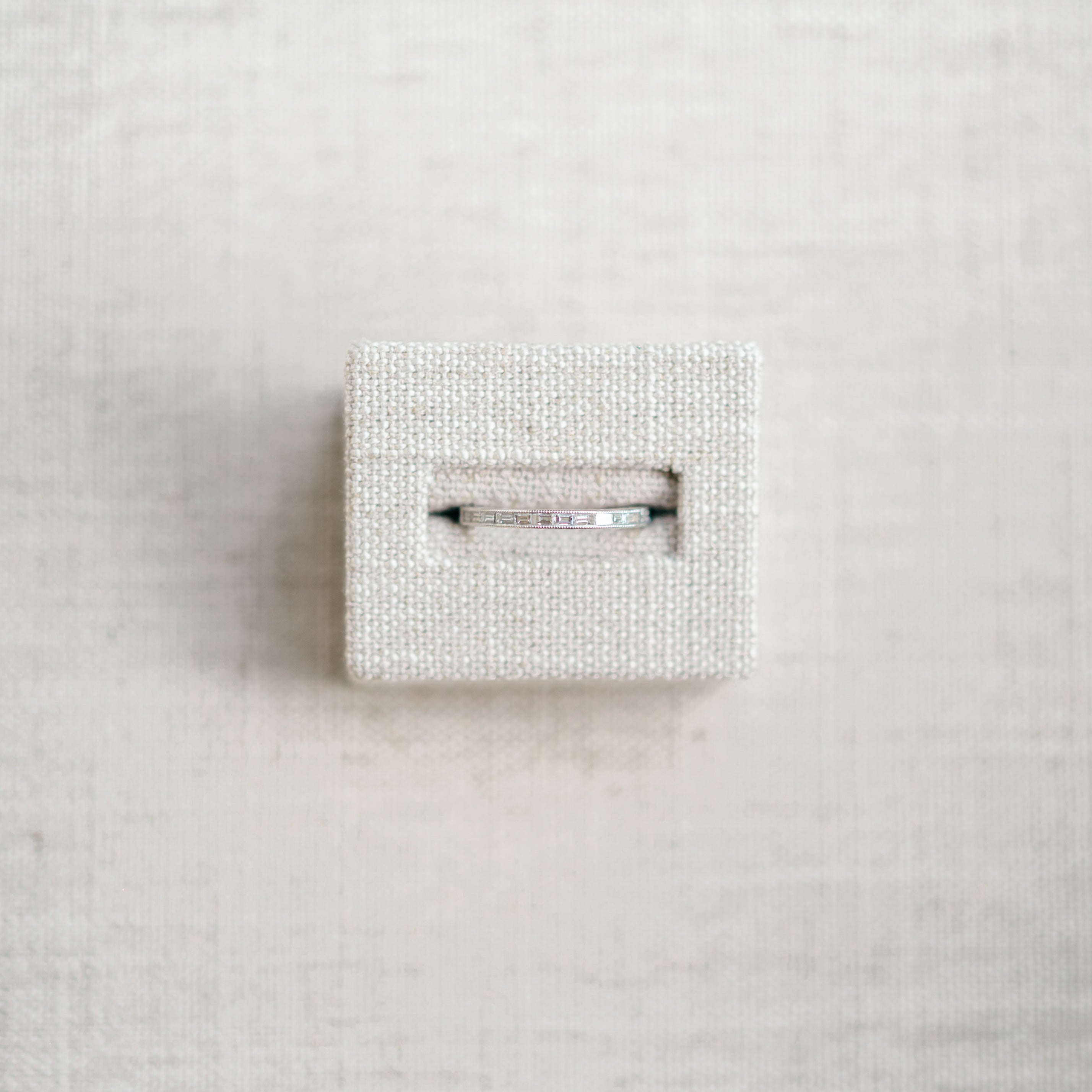 East to West Diamond Baguette Band