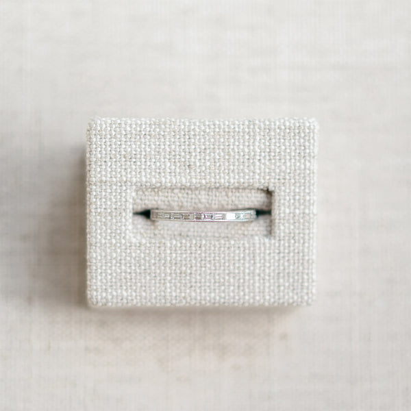 East to West Diamond Baguette Band