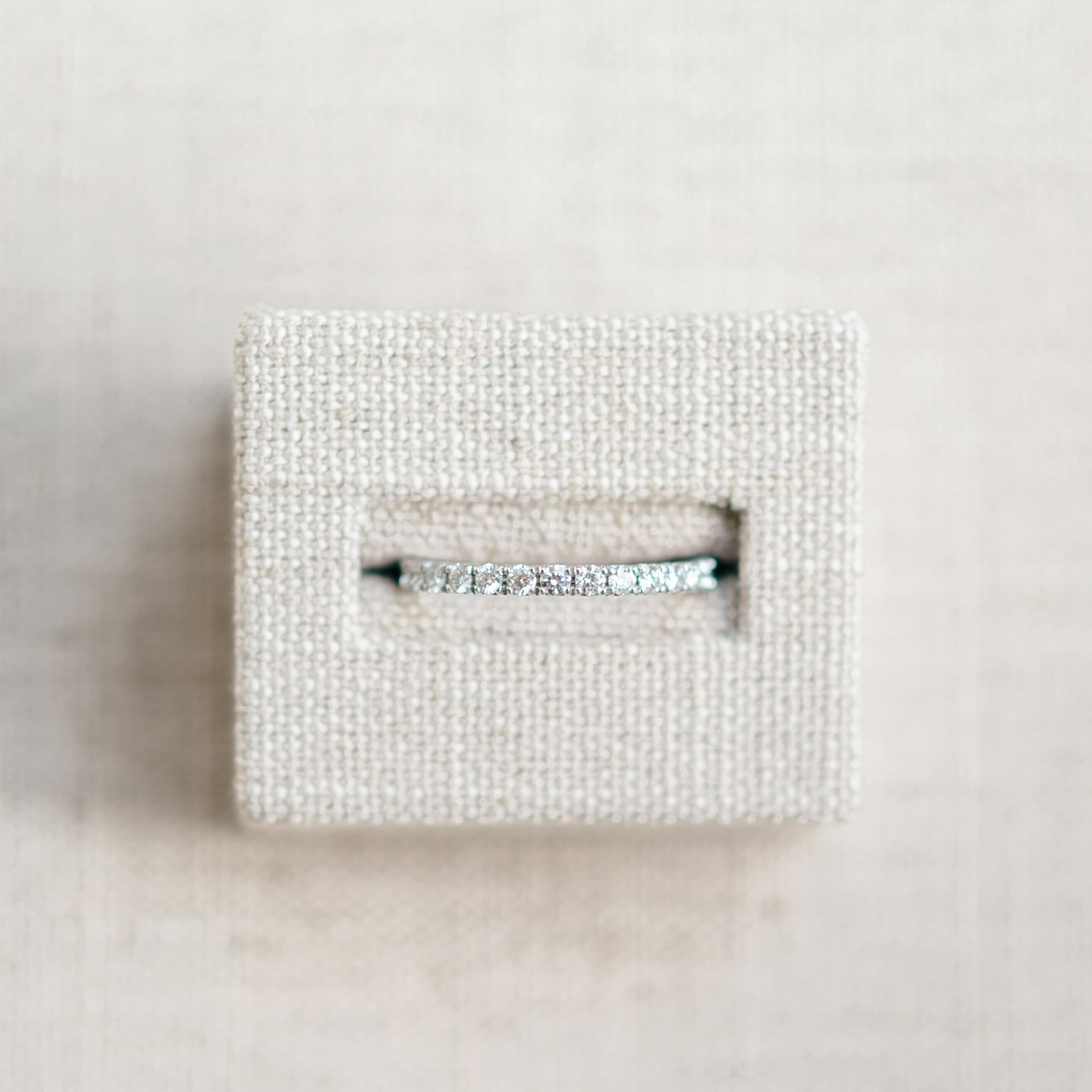 French Set Diamond Eternity Band