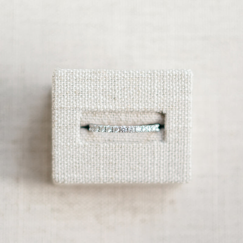 French Set Diamond Eternity Band