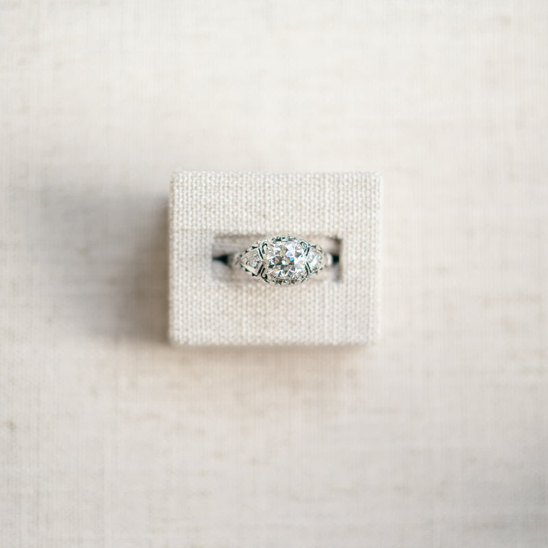 Art Deco Old European Diamond Ring