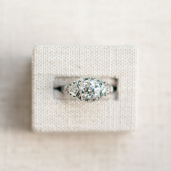 Art Deco Old European Diamond Ring