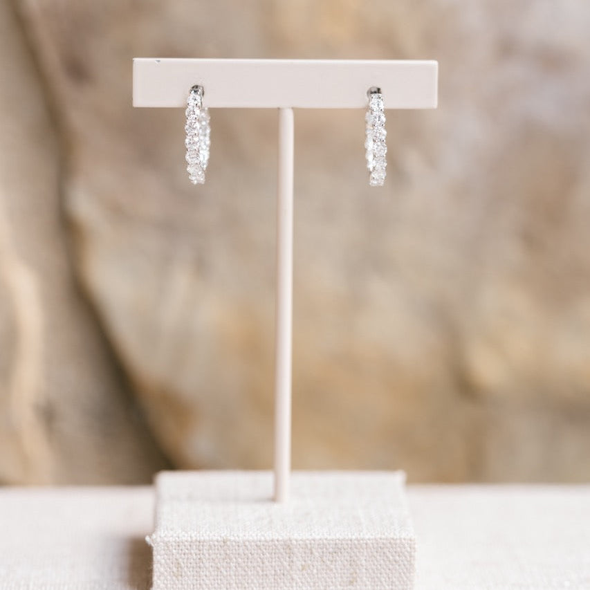 Dorothy Hoops, white gold