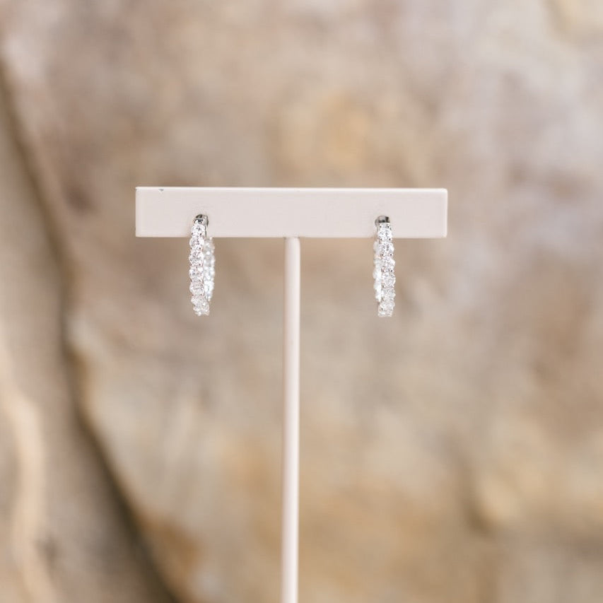 Dorothy Hoops, white gold