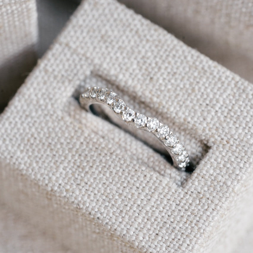 Curved Diamond Band