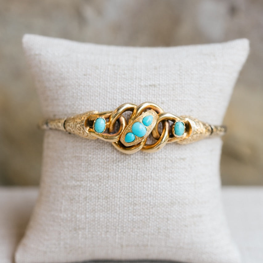 Turquoise Engraved Bracelet