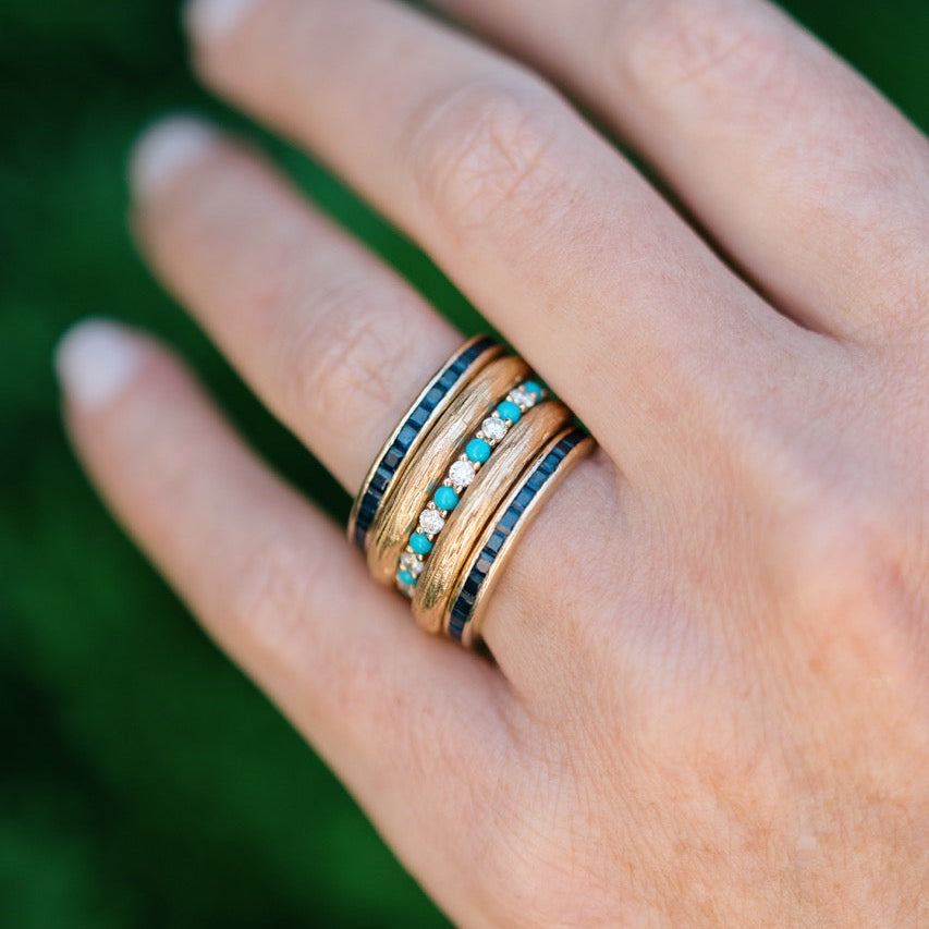 brushed gold band