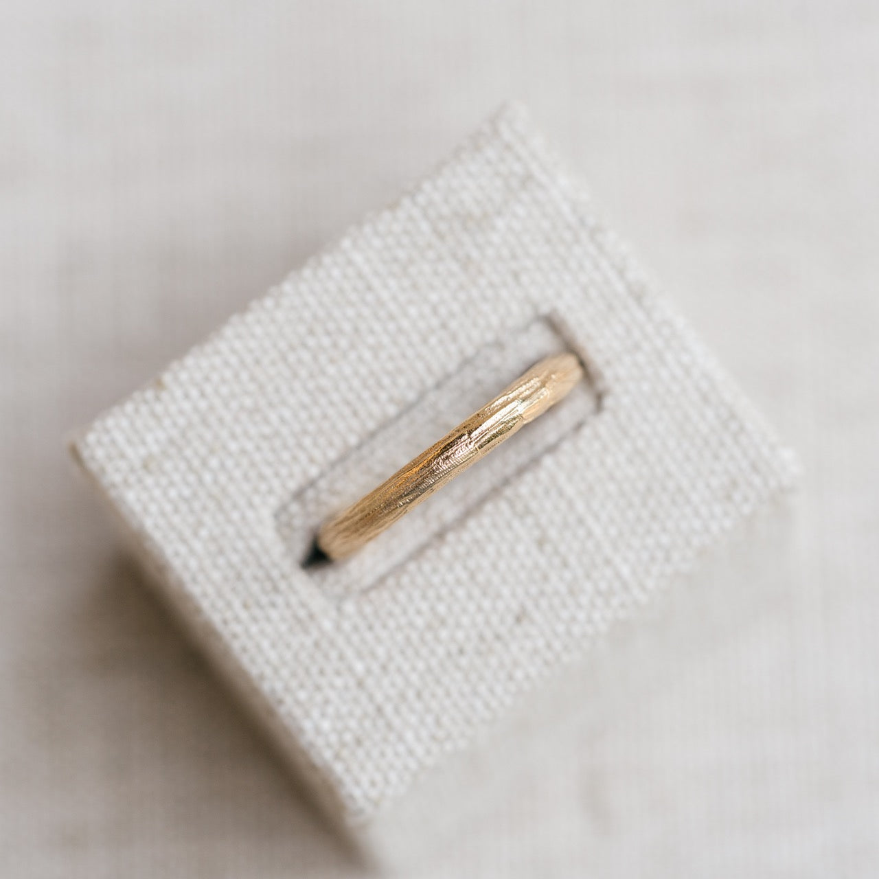 brushed gold band