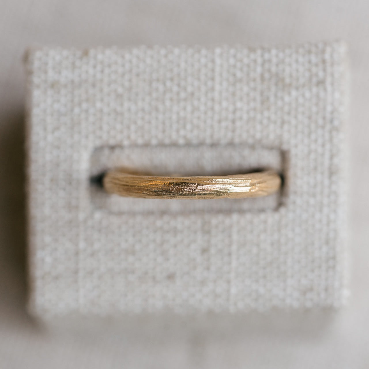 brushed gold band