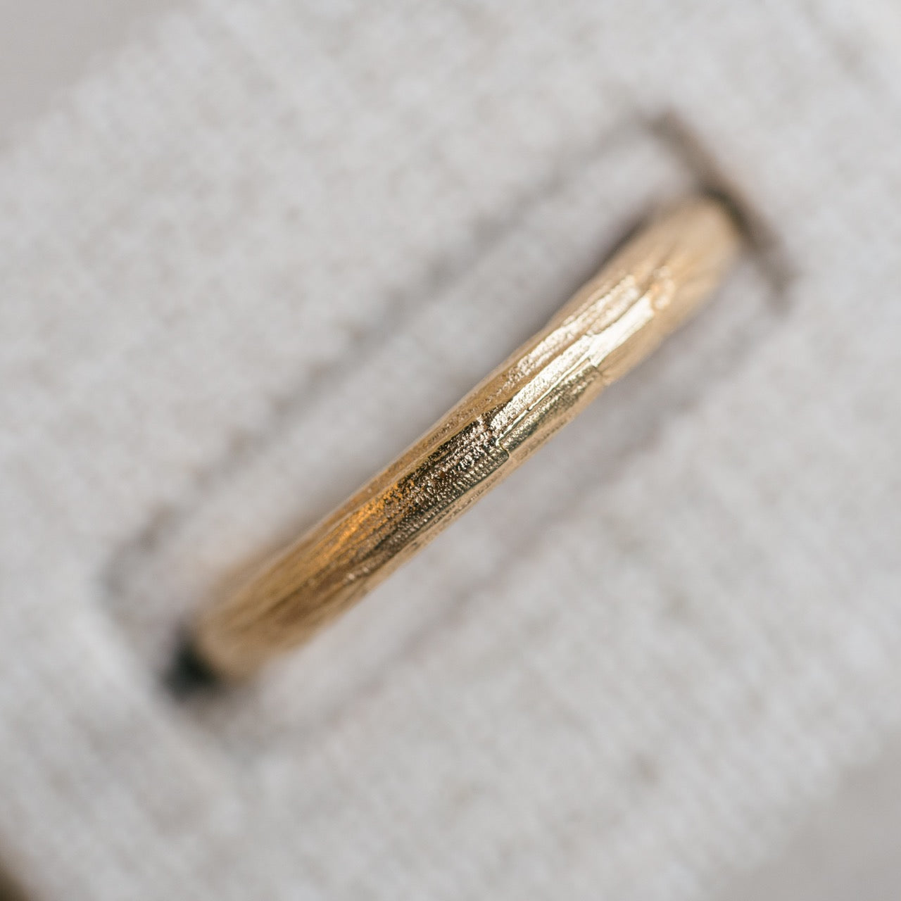 brushed gold band