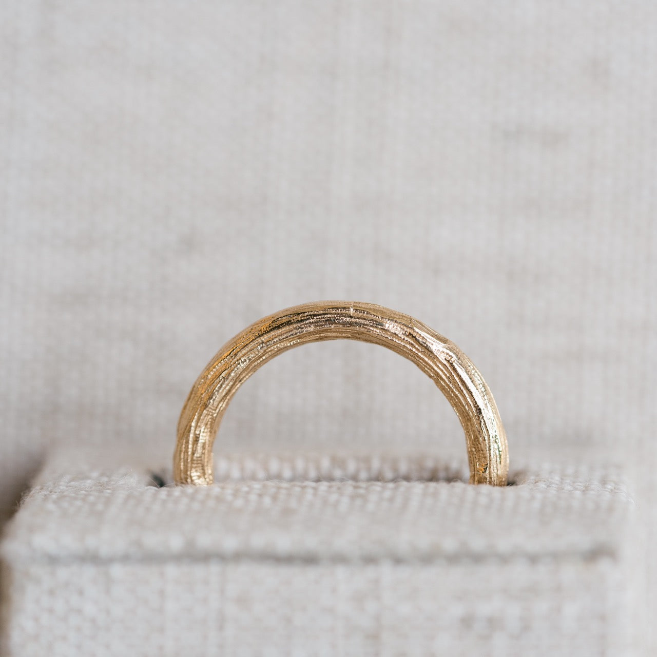 brushed gold band