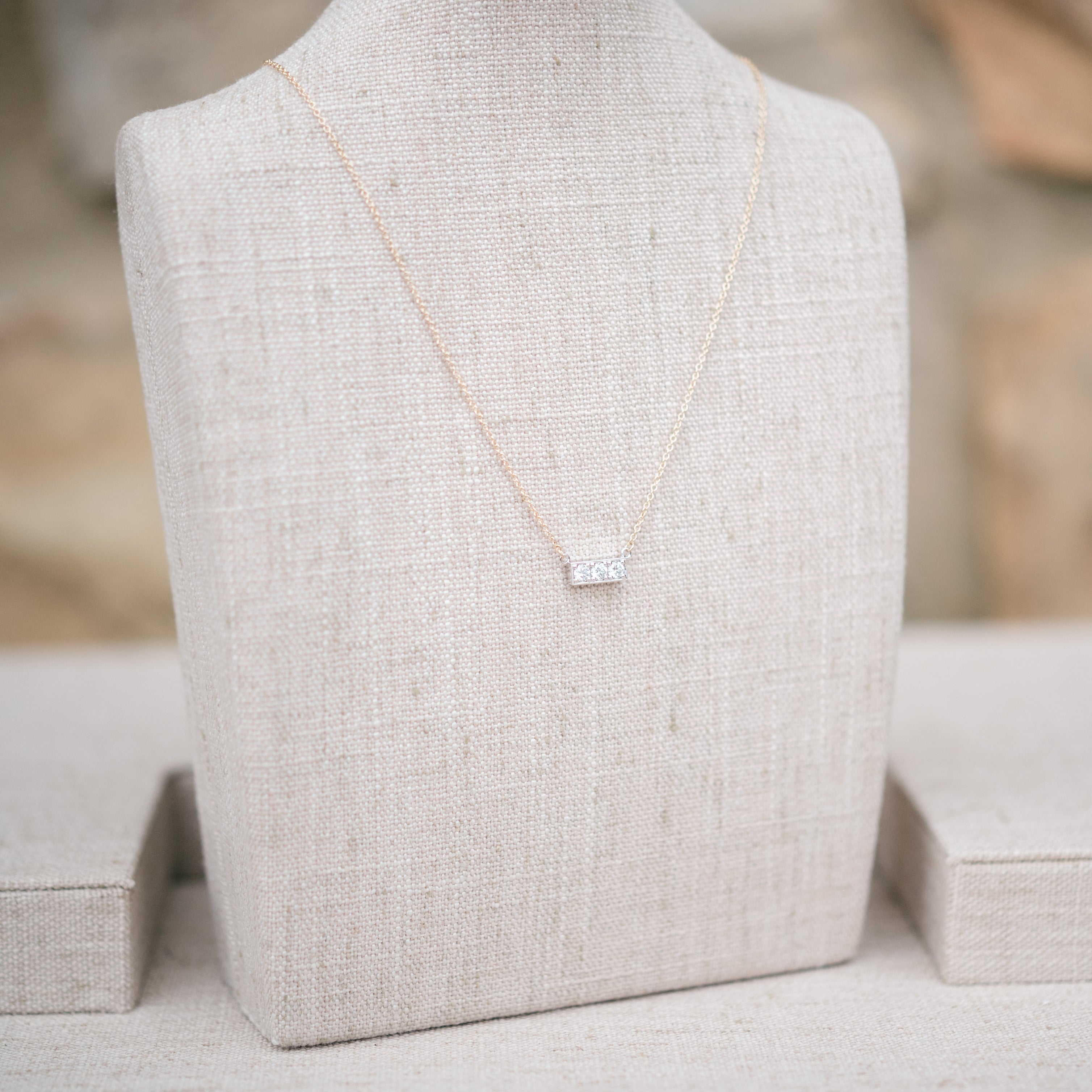 Reese necklace, yellow gold