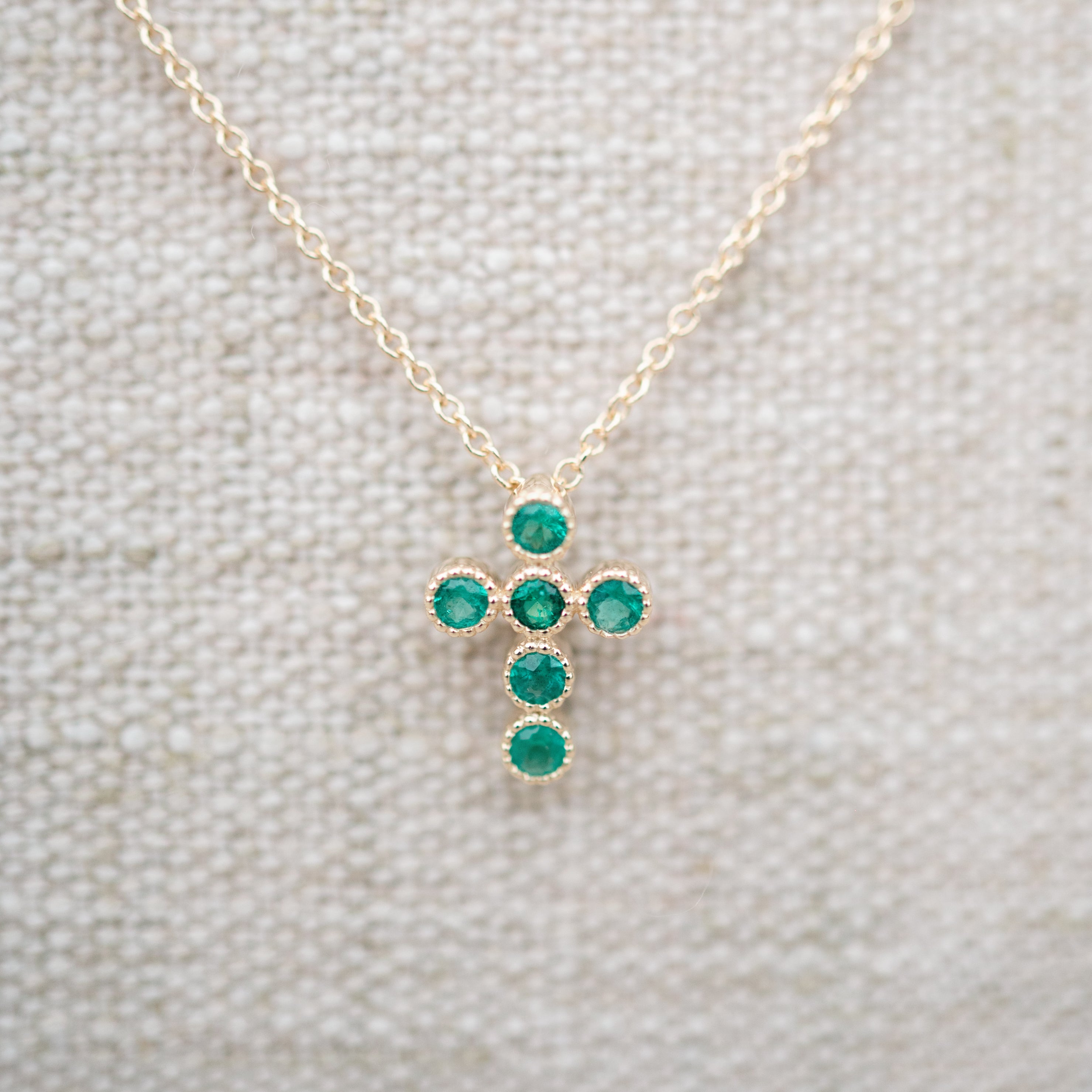 Emerald bezel cross