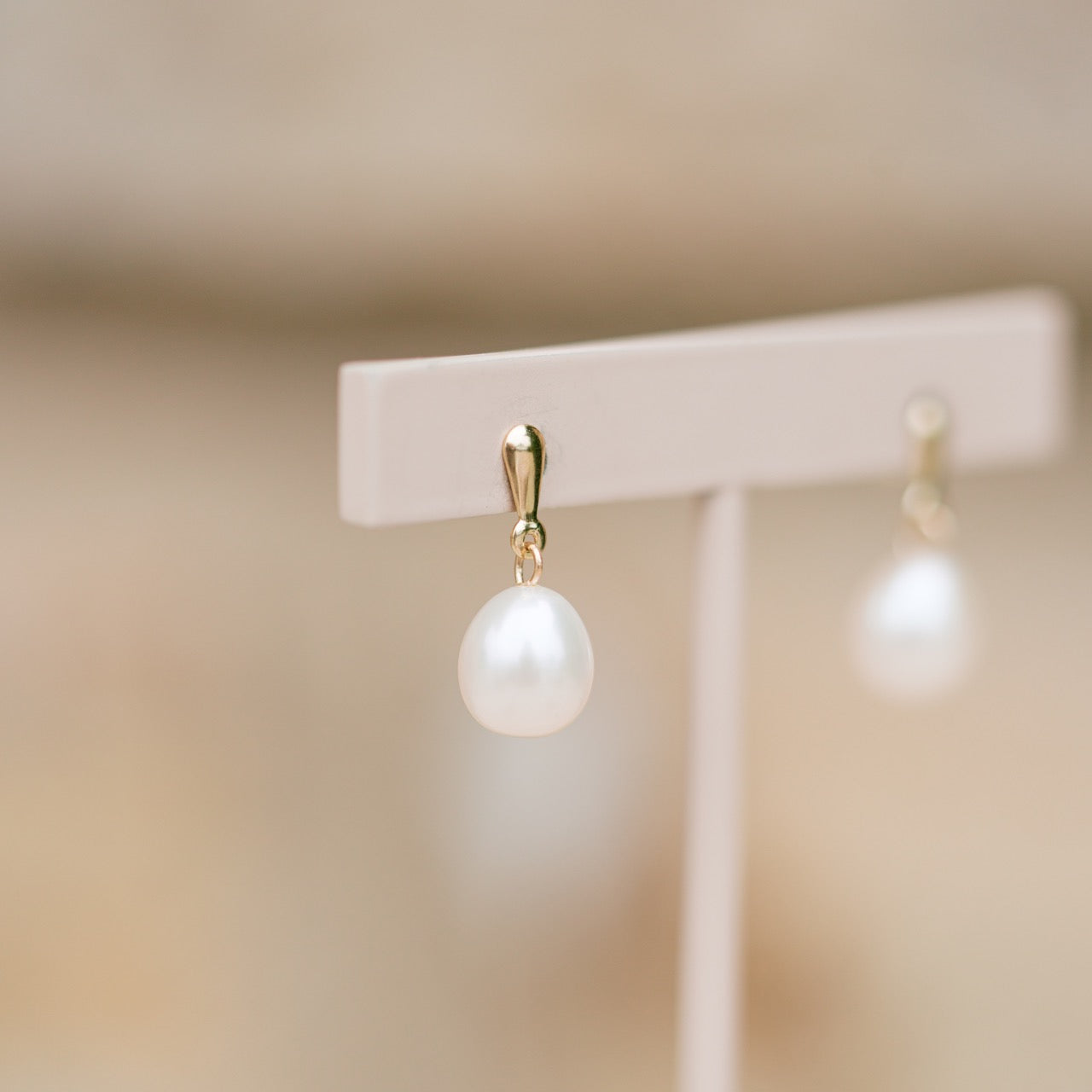 pearl dangle earrings