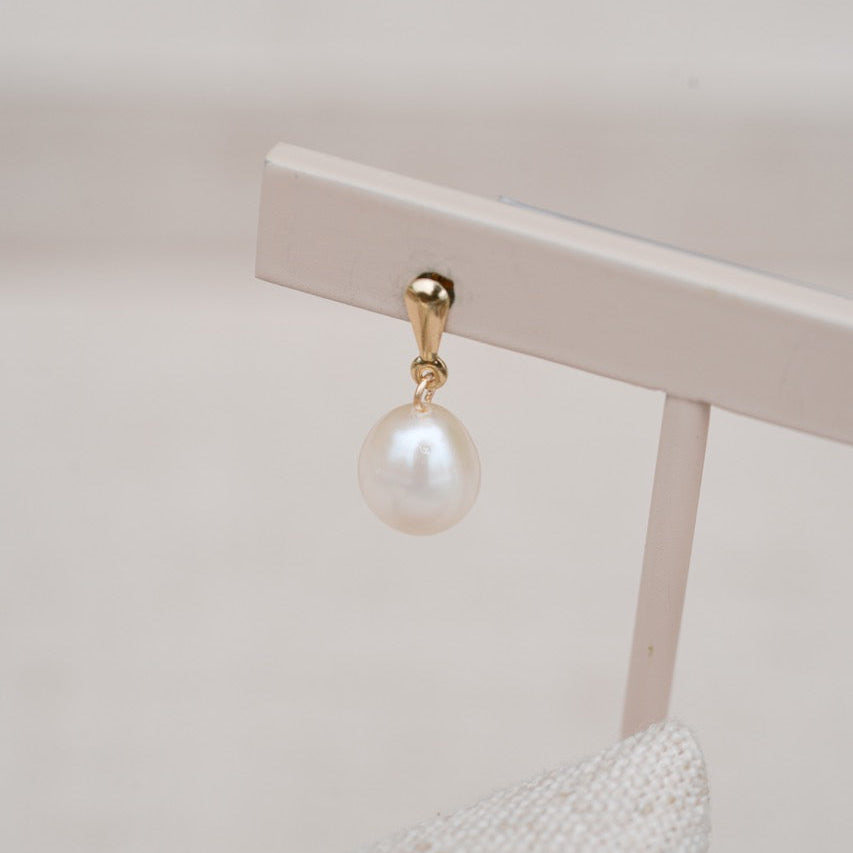 pearl dangle earrings