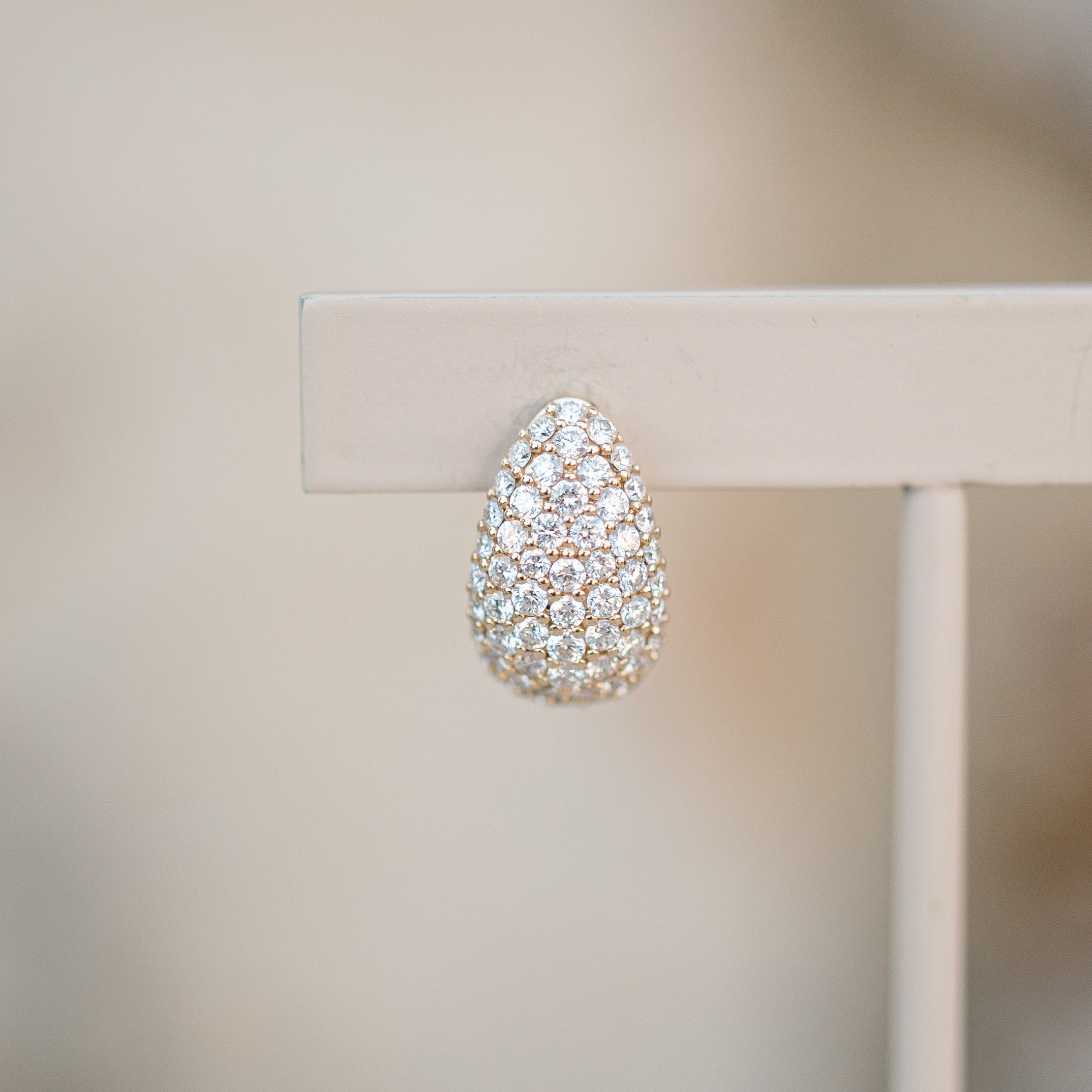 Pave Diamond Earrings