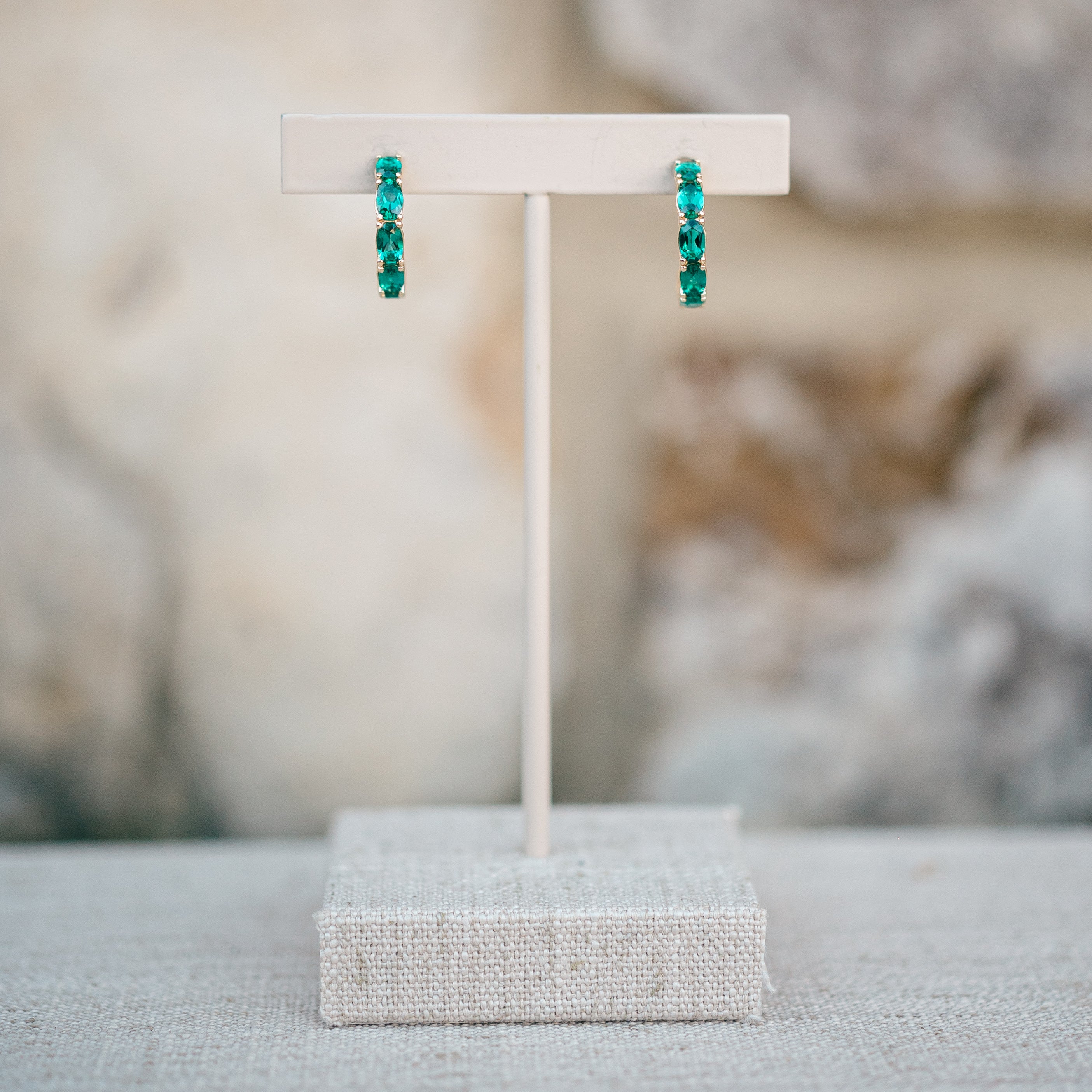 Emerald Hoops