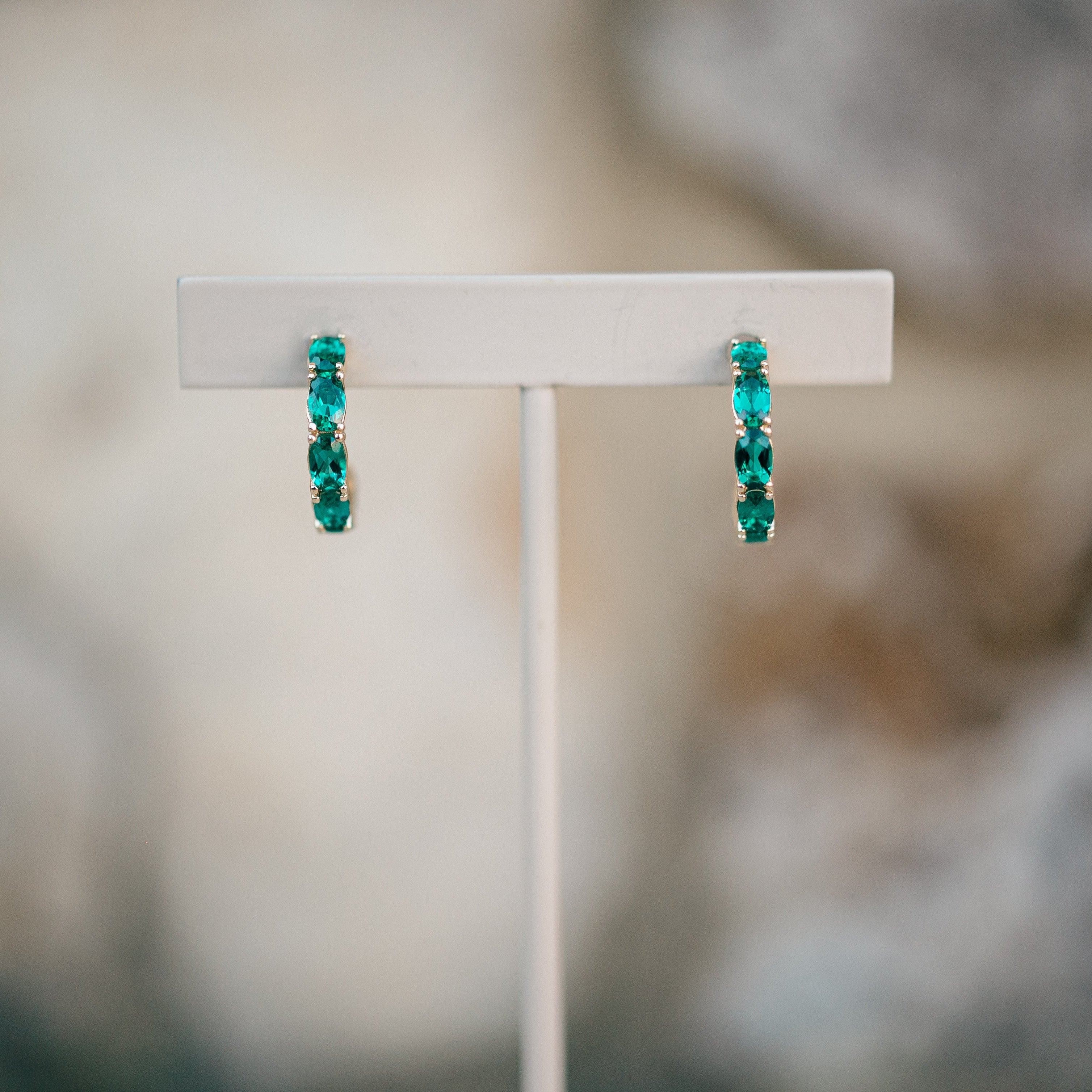 Emerald Hoops