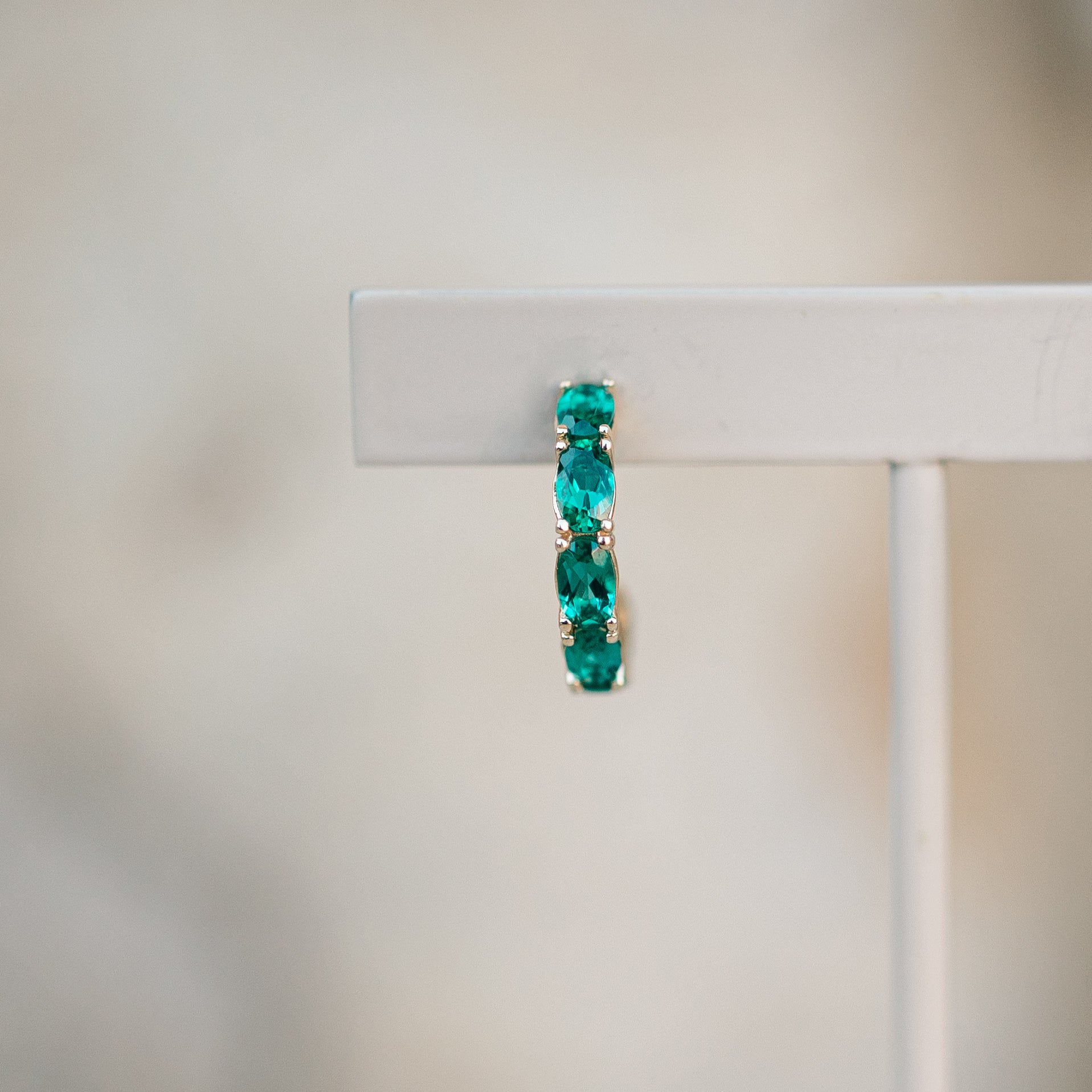 Emerald Hoops