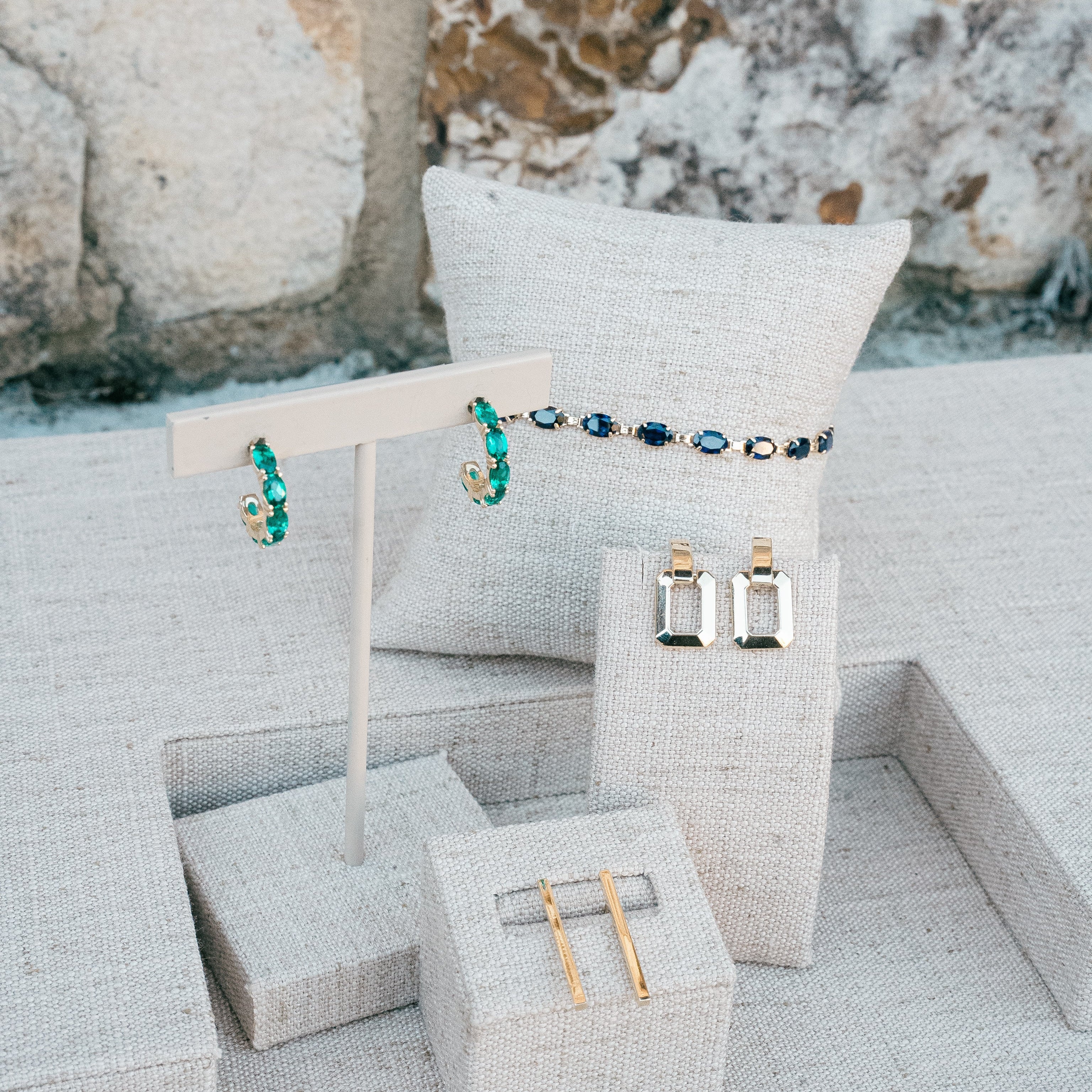 Sapphire line bracelet